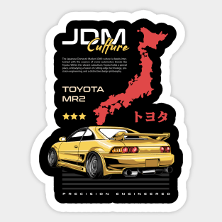 Toyota MR2 JDM Culture Sticker